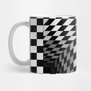 3D effect squares Mug